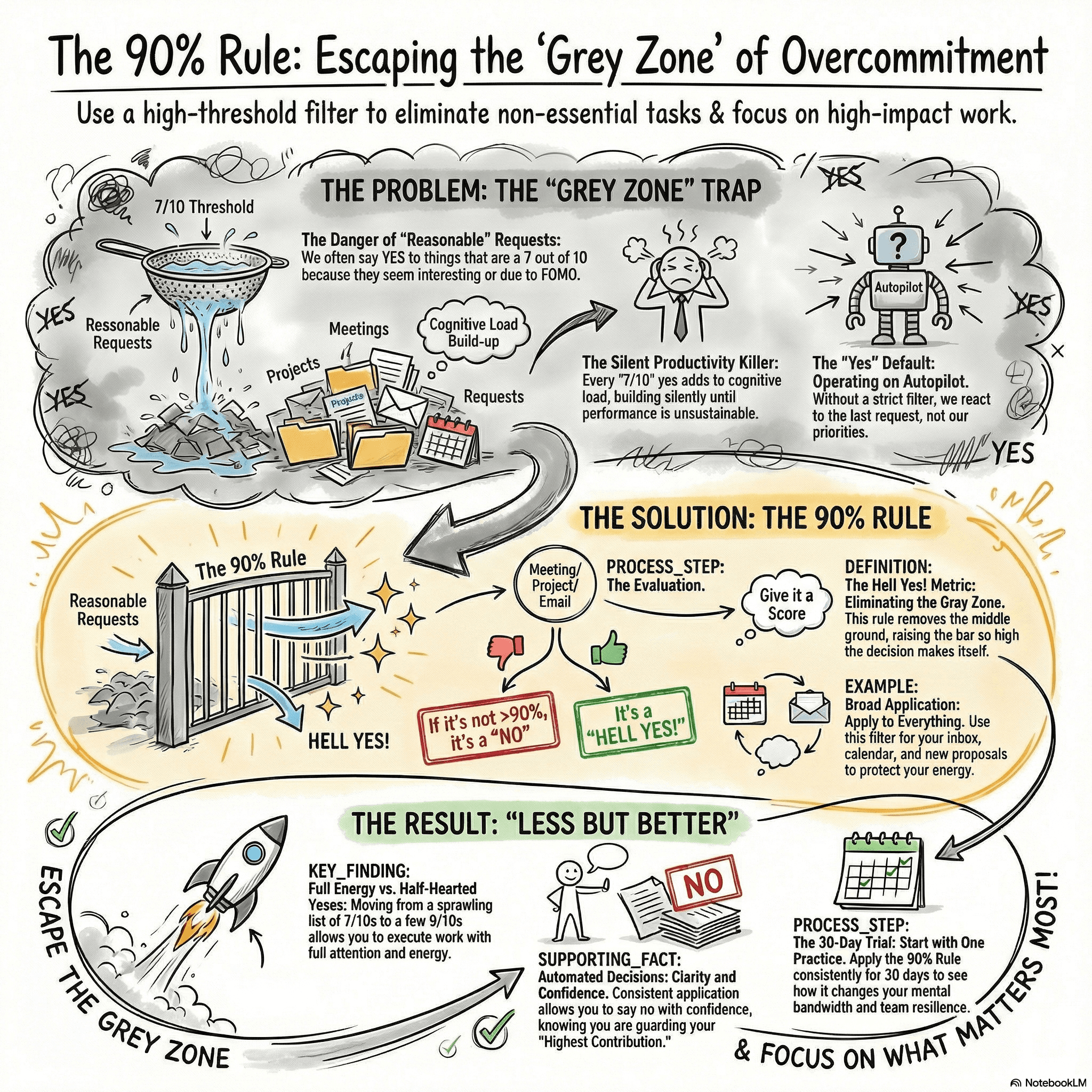Infographic: Tactic 2 — The 90% Rule
