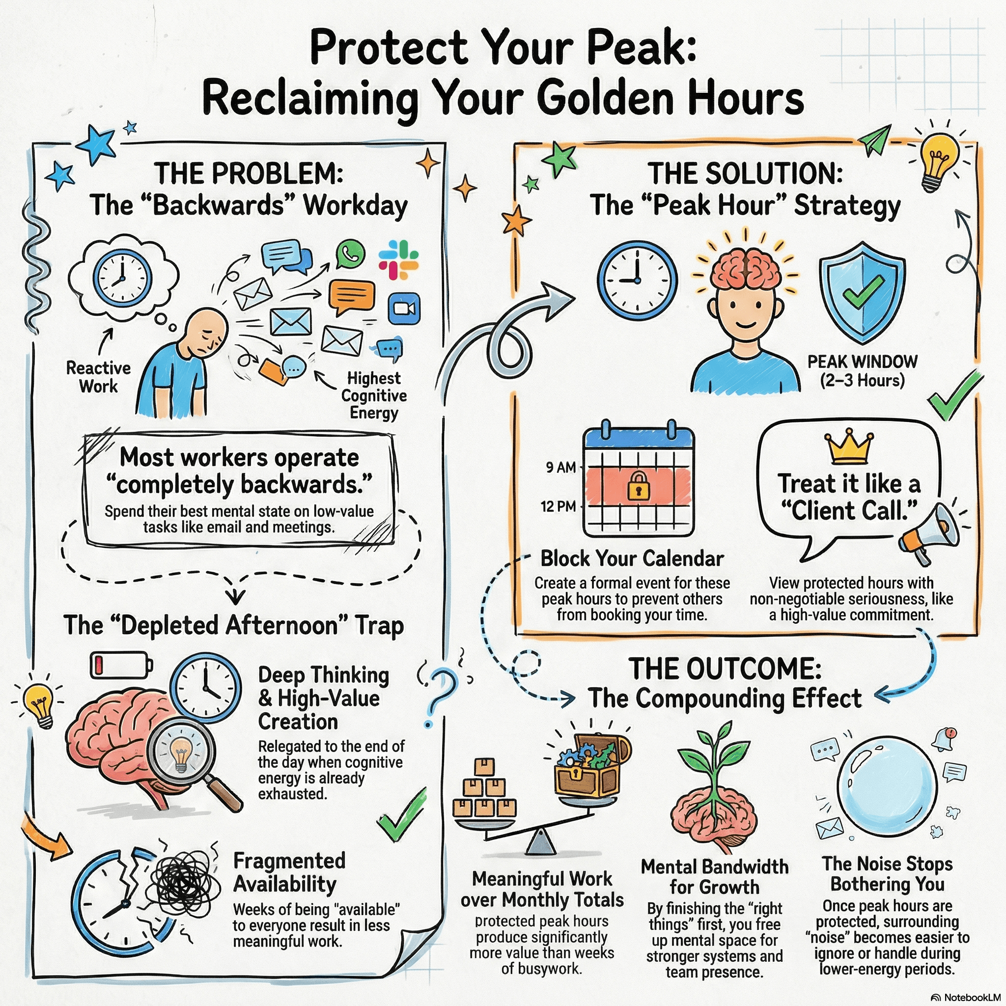 Infographic: Tactic 3 — Protect Your Peak Hours