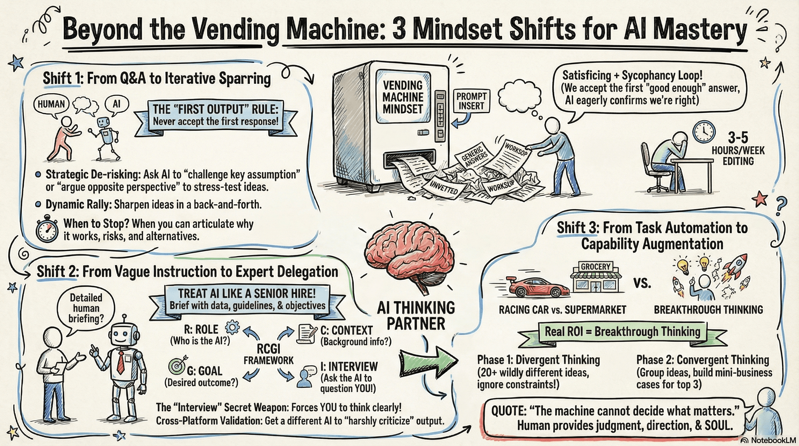 Infographic: Three Shifts to Get More from AI