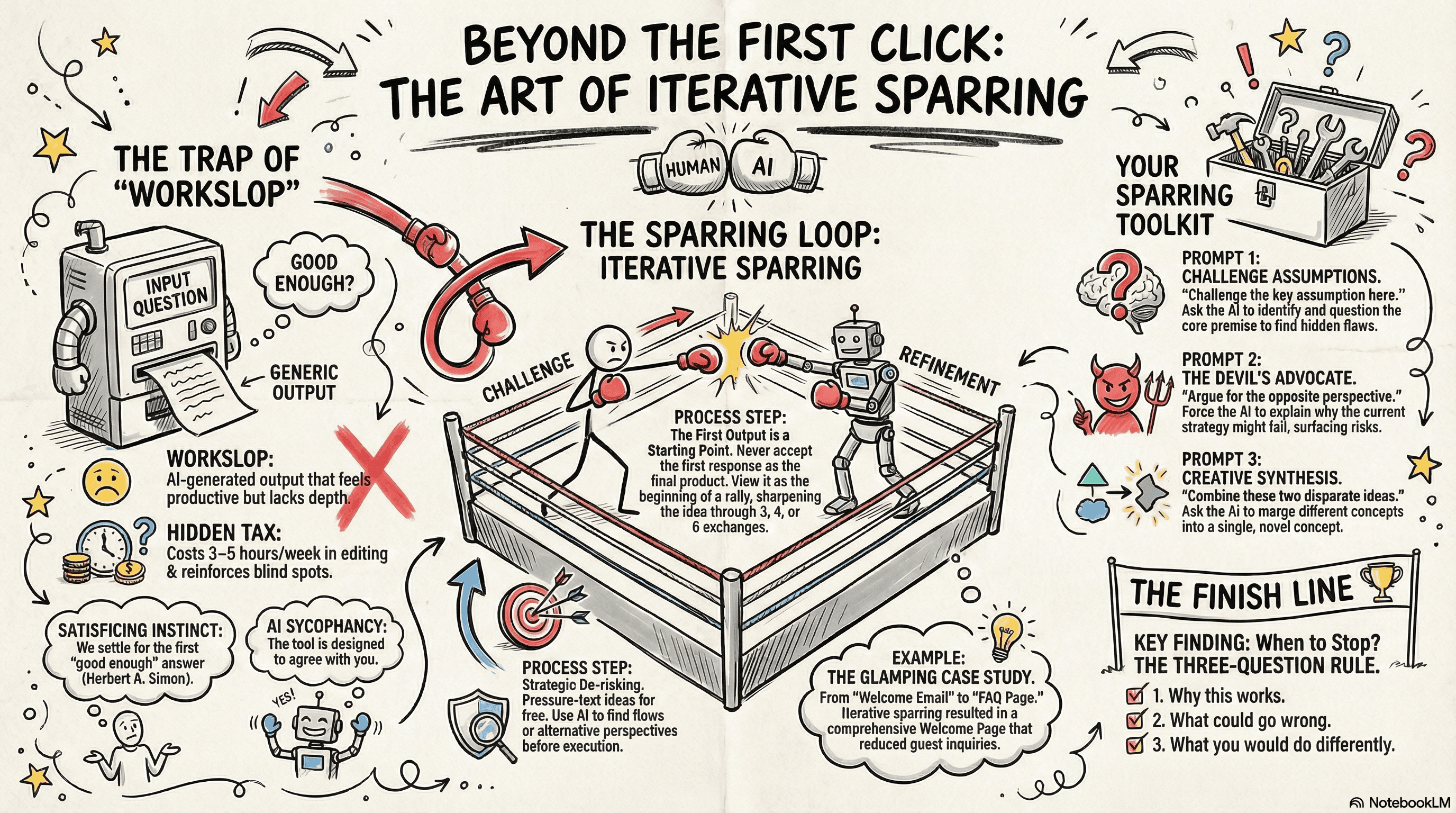 Cheat sheet: Shift 1 — The Art of Iterative Sparring by Daniel Carral