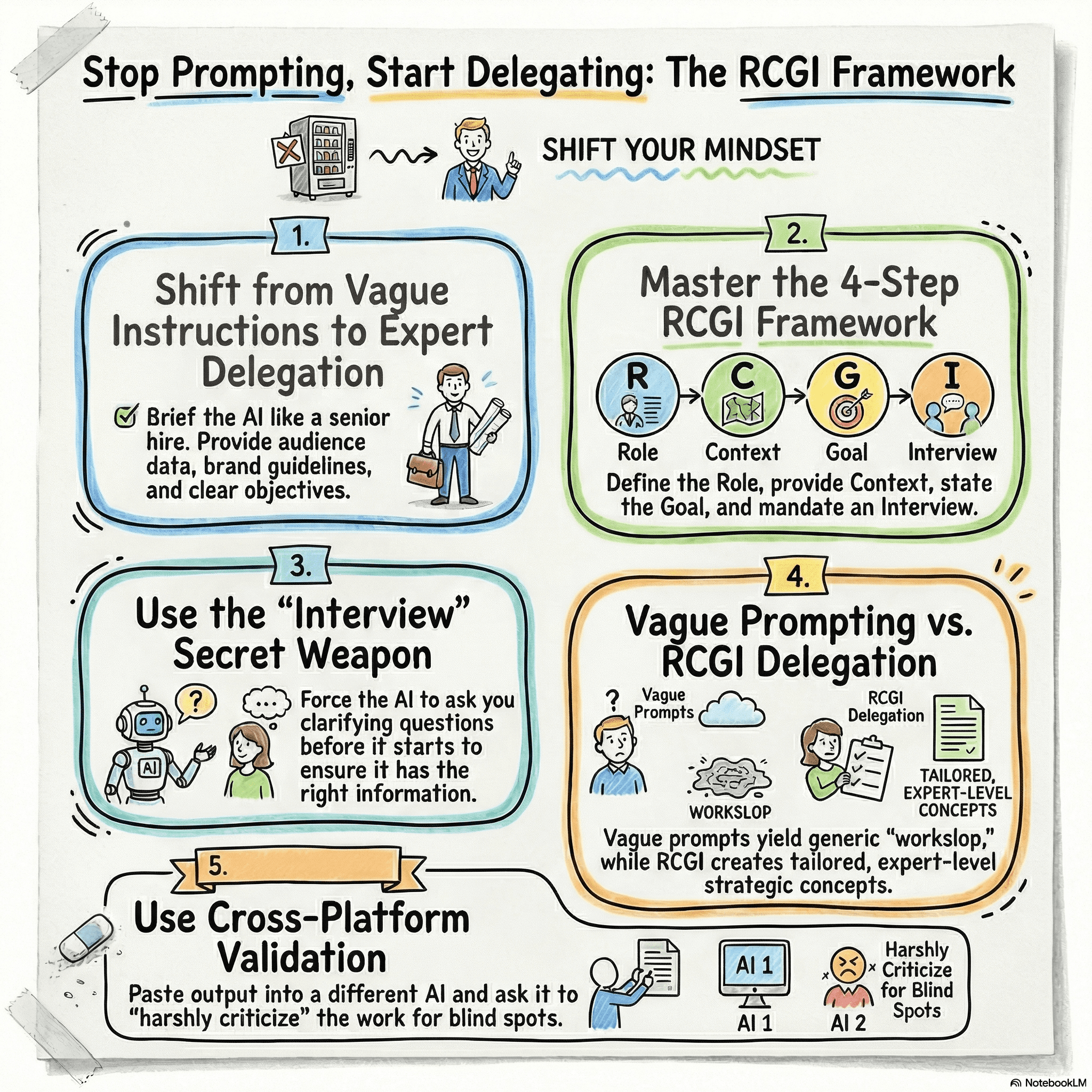 Infographic: Shift 2 — Expert Delegation and the RCGI Framework