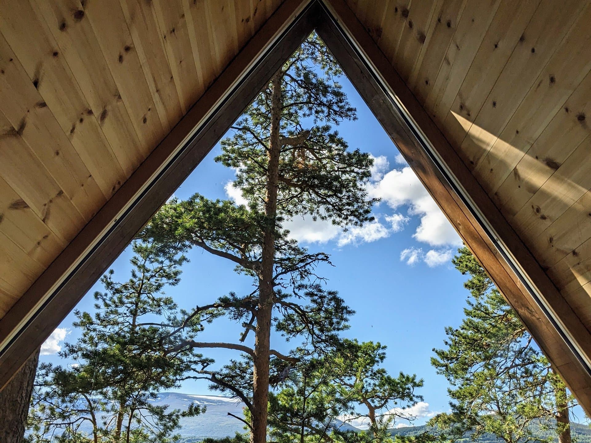 A-frame cabin at Wild River Glamping