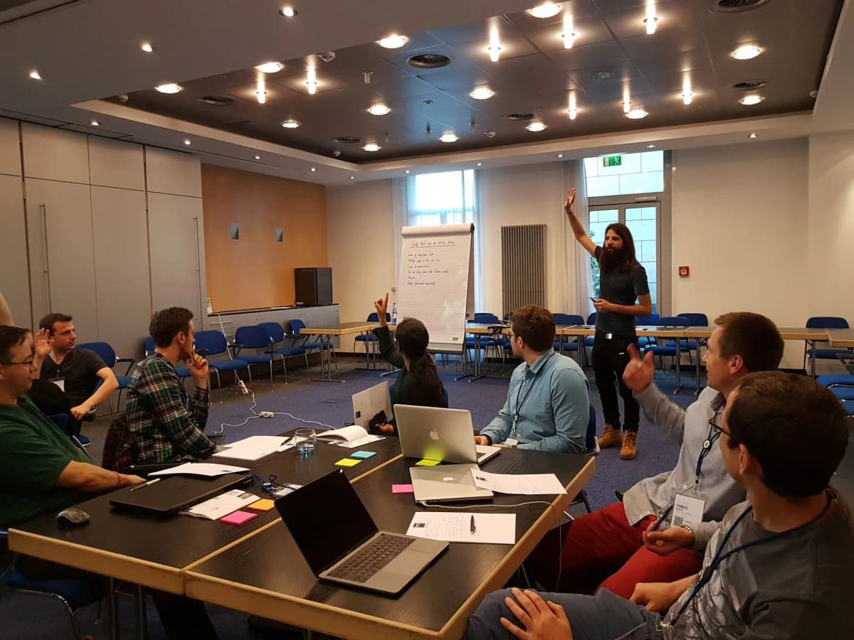 Dani facilitating a workshop