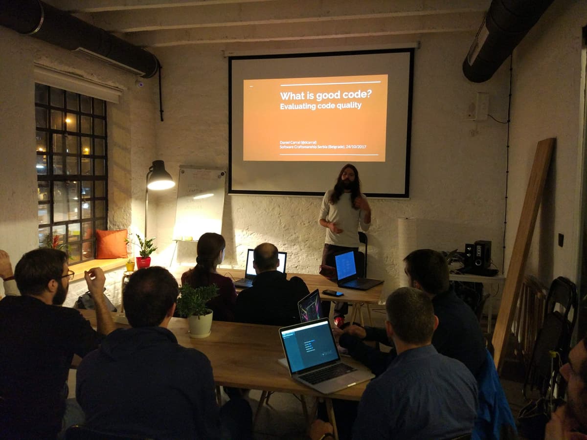 Daniel Carral collaborating with a team