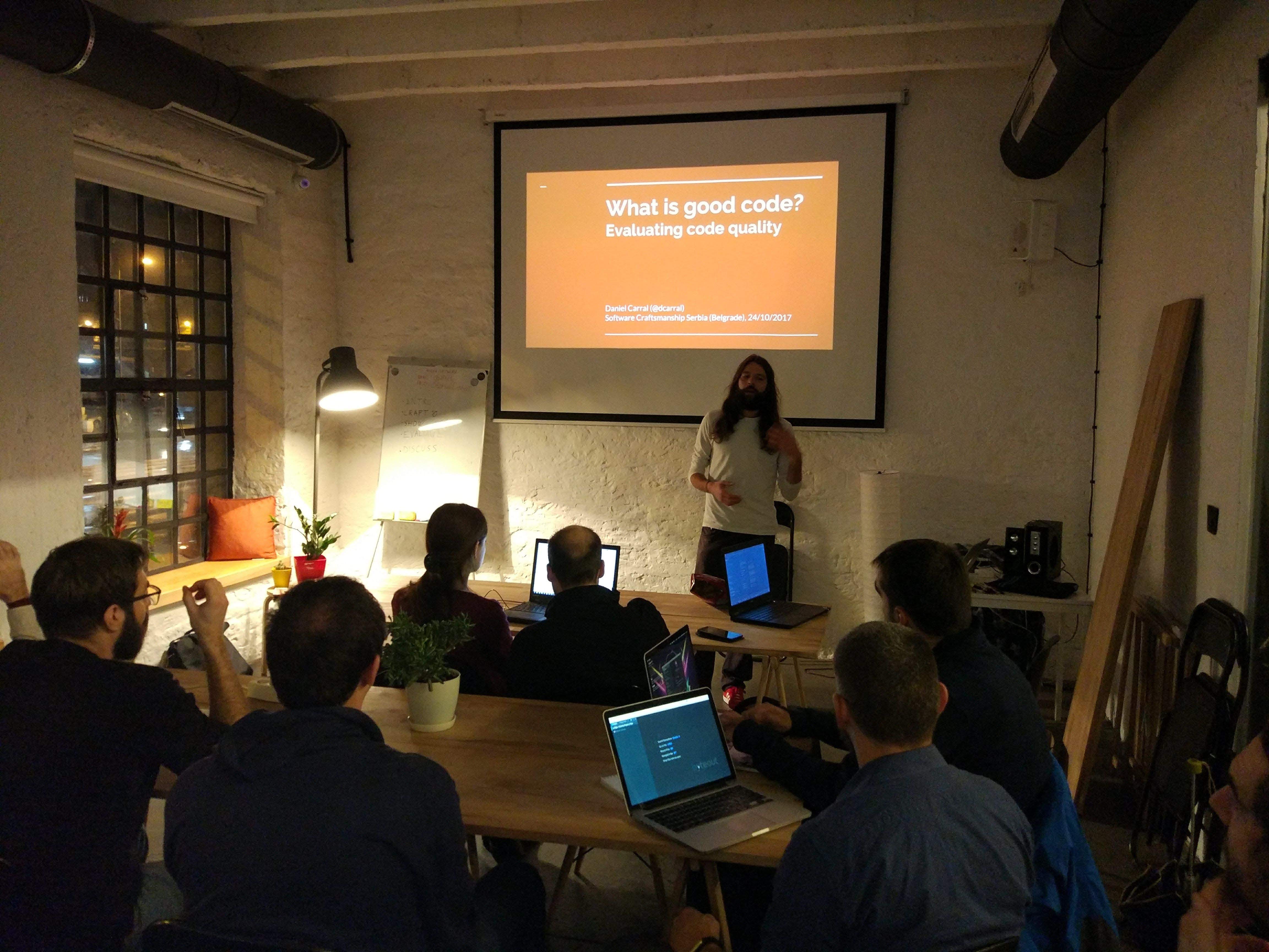 Dani collaborating with a team, photo 2