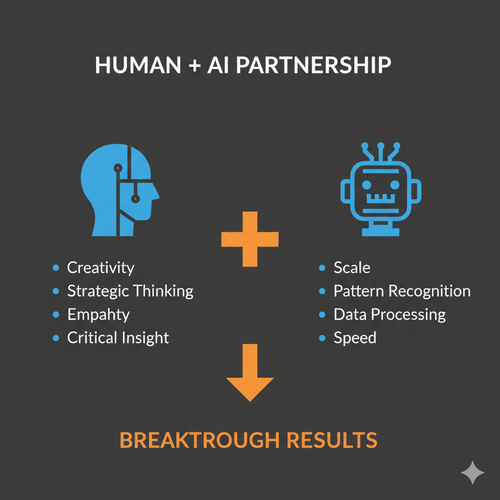 Human-AI partnership framework diagram
